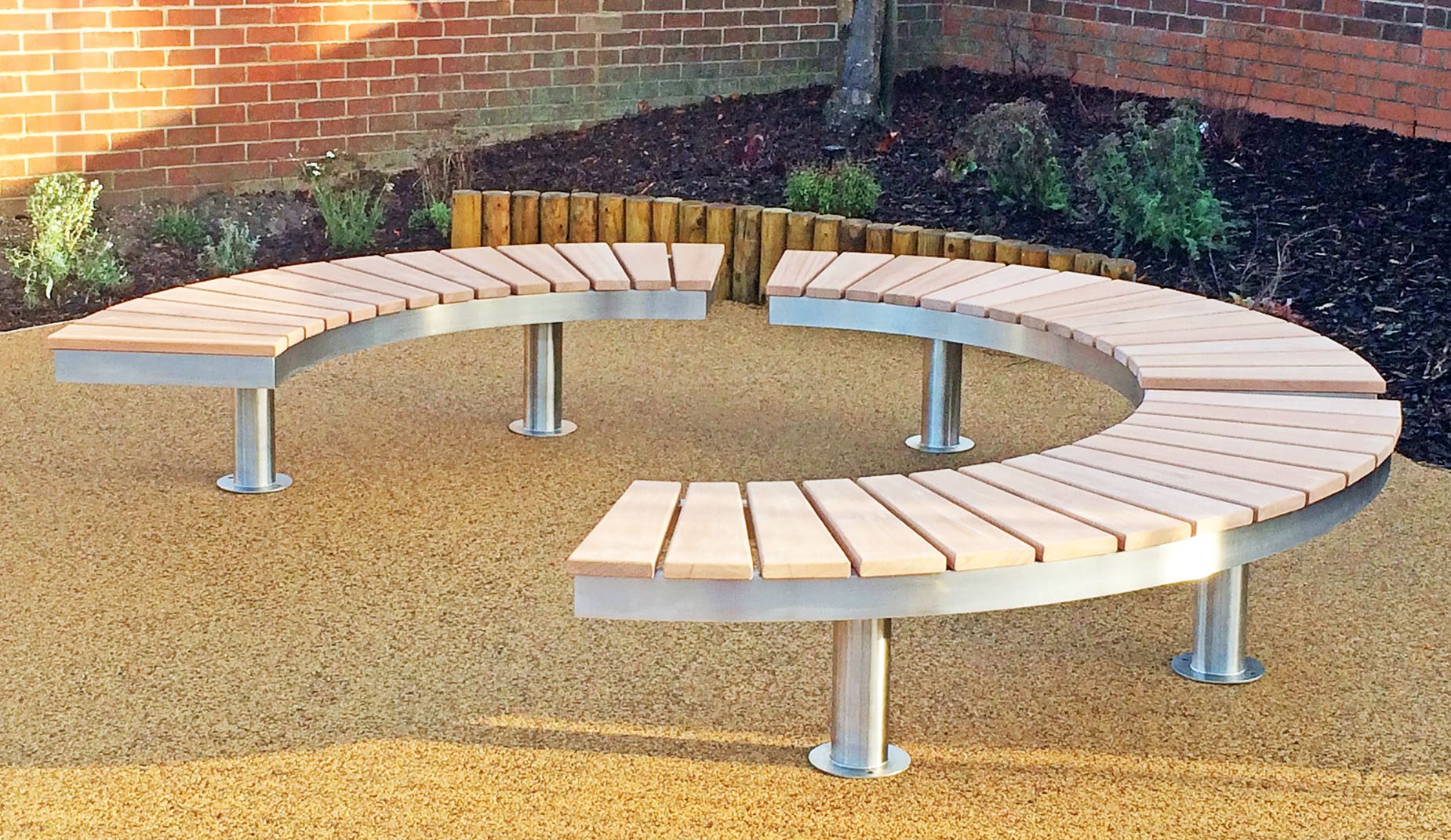 Three CHRONOS curved components forming a circle